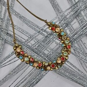 Fossil crystal necklace